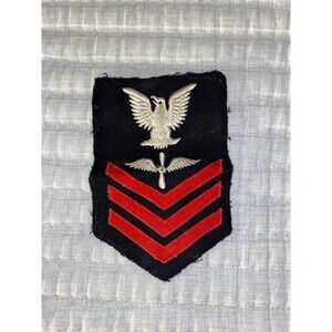 WW2 Vintage US NAVY Wings 3 Strip AVIATION Propeller Rate PATCH